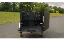 Triporteur Amsterdam Air eDrive super chien avec porte avant ouverte