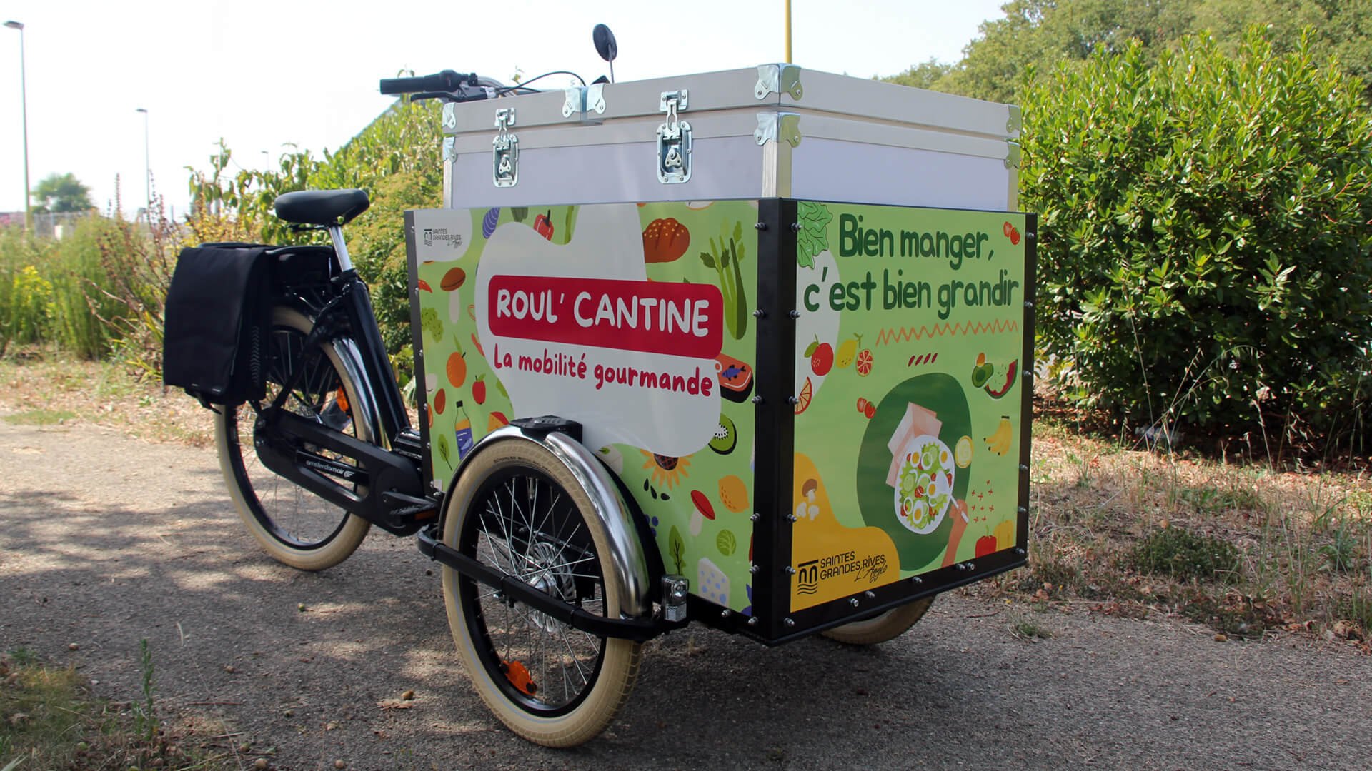 Triporteur Amsterdam Air eDrive avec coffre isotherme 250 litres