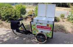 Triporteur Amsterdam Air eDrive avec coffre isotherme 250 litres