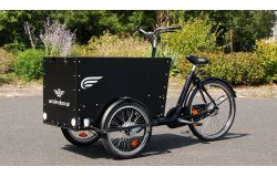 Vue de trois quart du triporteur Amsterdam Air musculaire