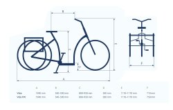 Dimensions du tricycle électrique Vida FM