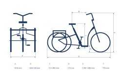 Dimensions du tricycle Tamo AP
