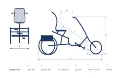 Dimensions du tricycle Scoobo Smart