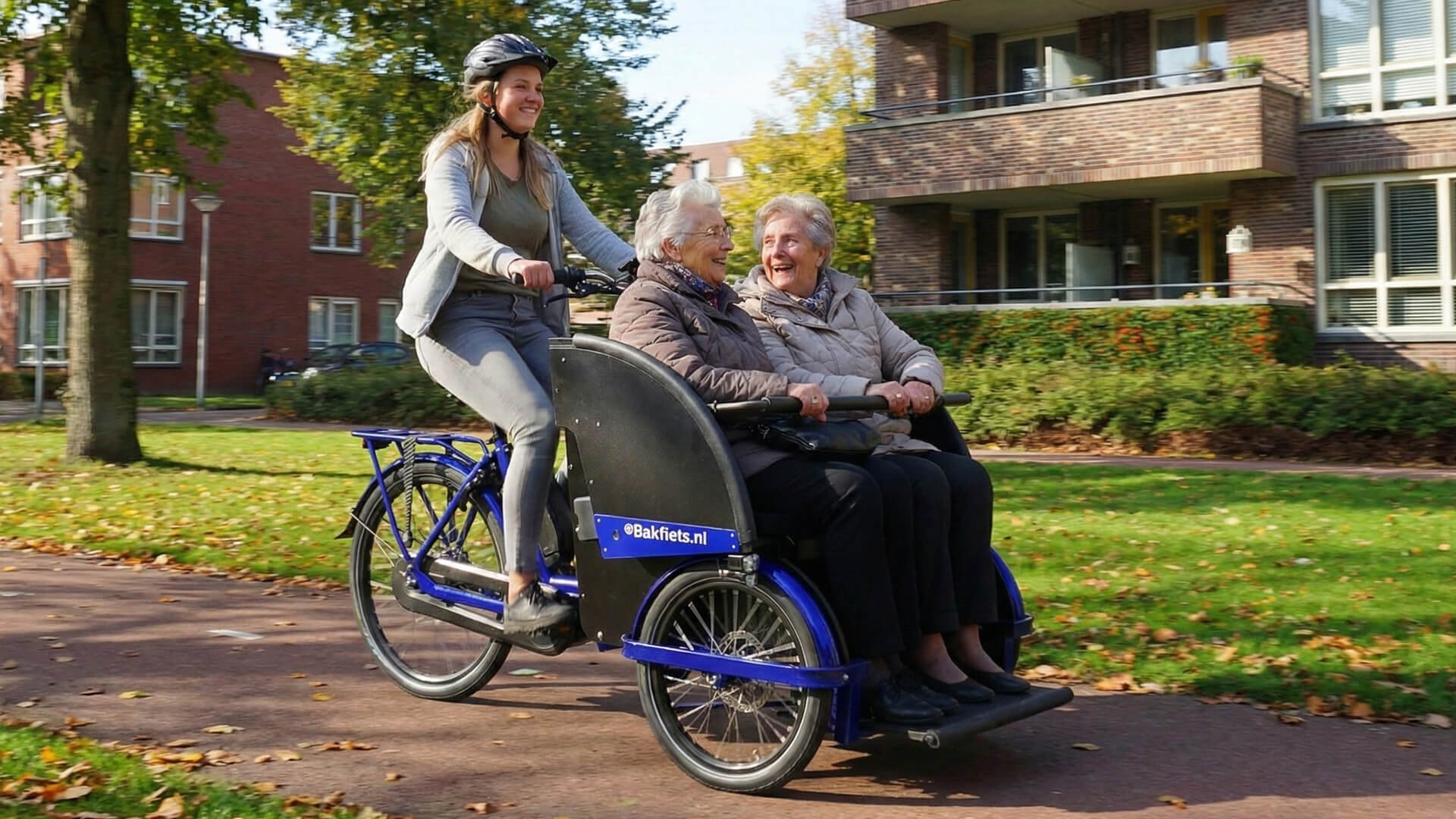 Triporteur transport adulte rickshaw vélo taxi