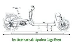 Les dimensions du biporteur Cargo Verso