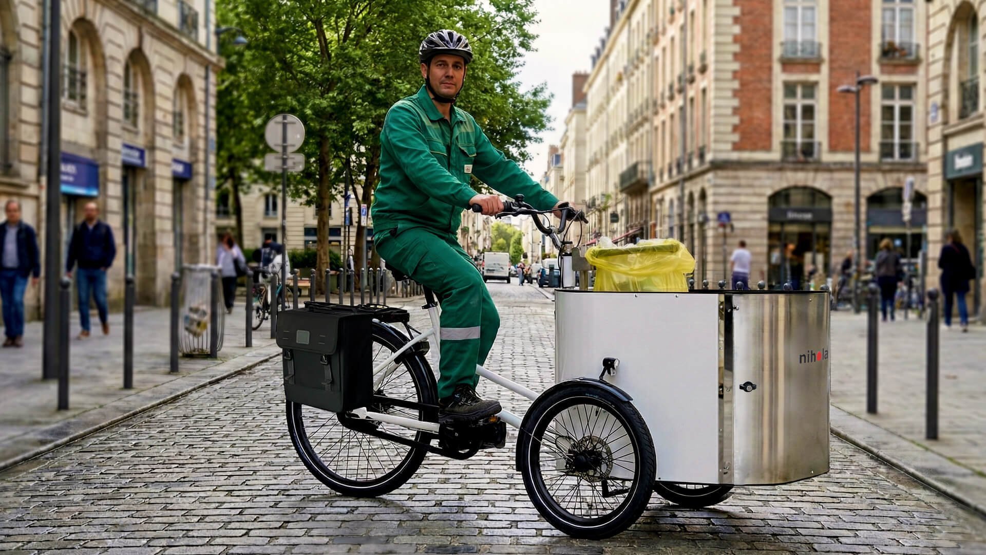 Triporteur NIHOLA CARGO XL Propreté