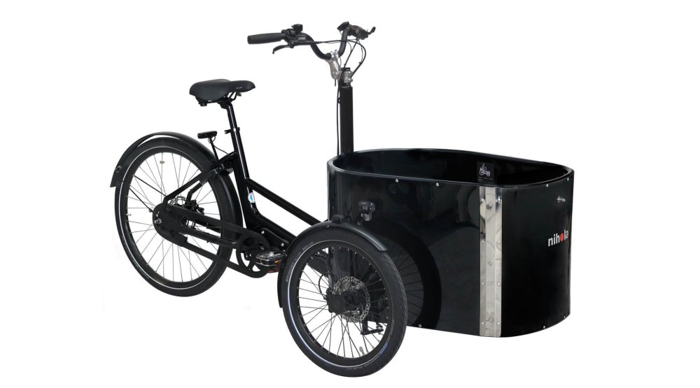 Triporteur NIHOLA CARGO Basic avec assistance pédalier Shimano