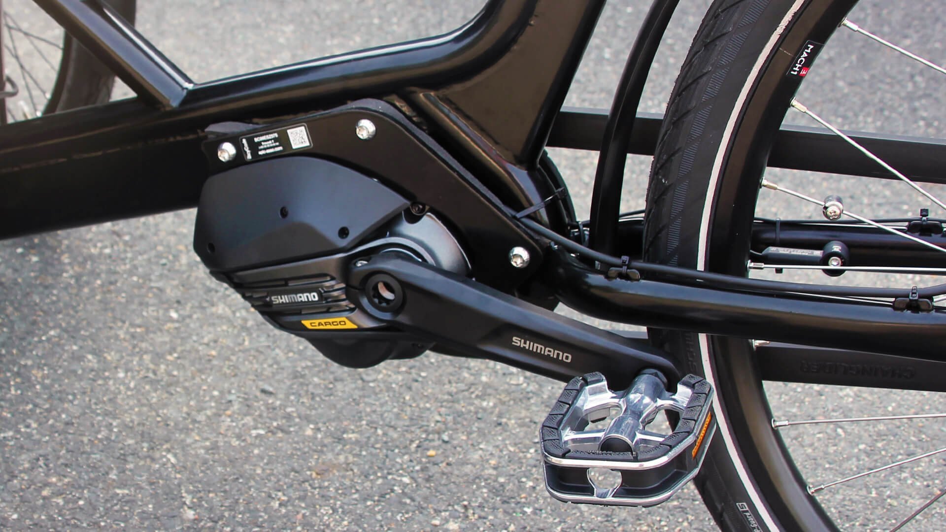Le moteur central Shimano EP8 Cargo délivre un couple maximal de 85 Nm