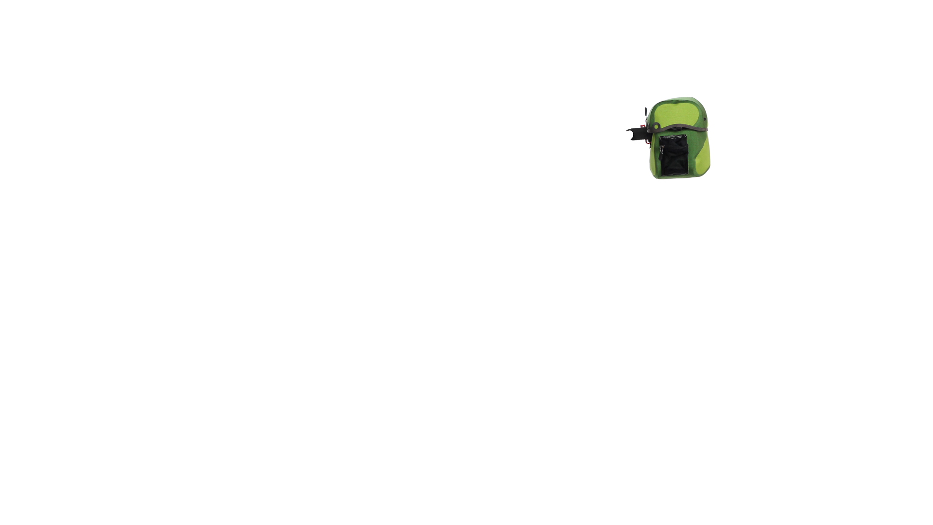 Sacoche guidon Ortlieb 6M Plus Verte 6,5 L.