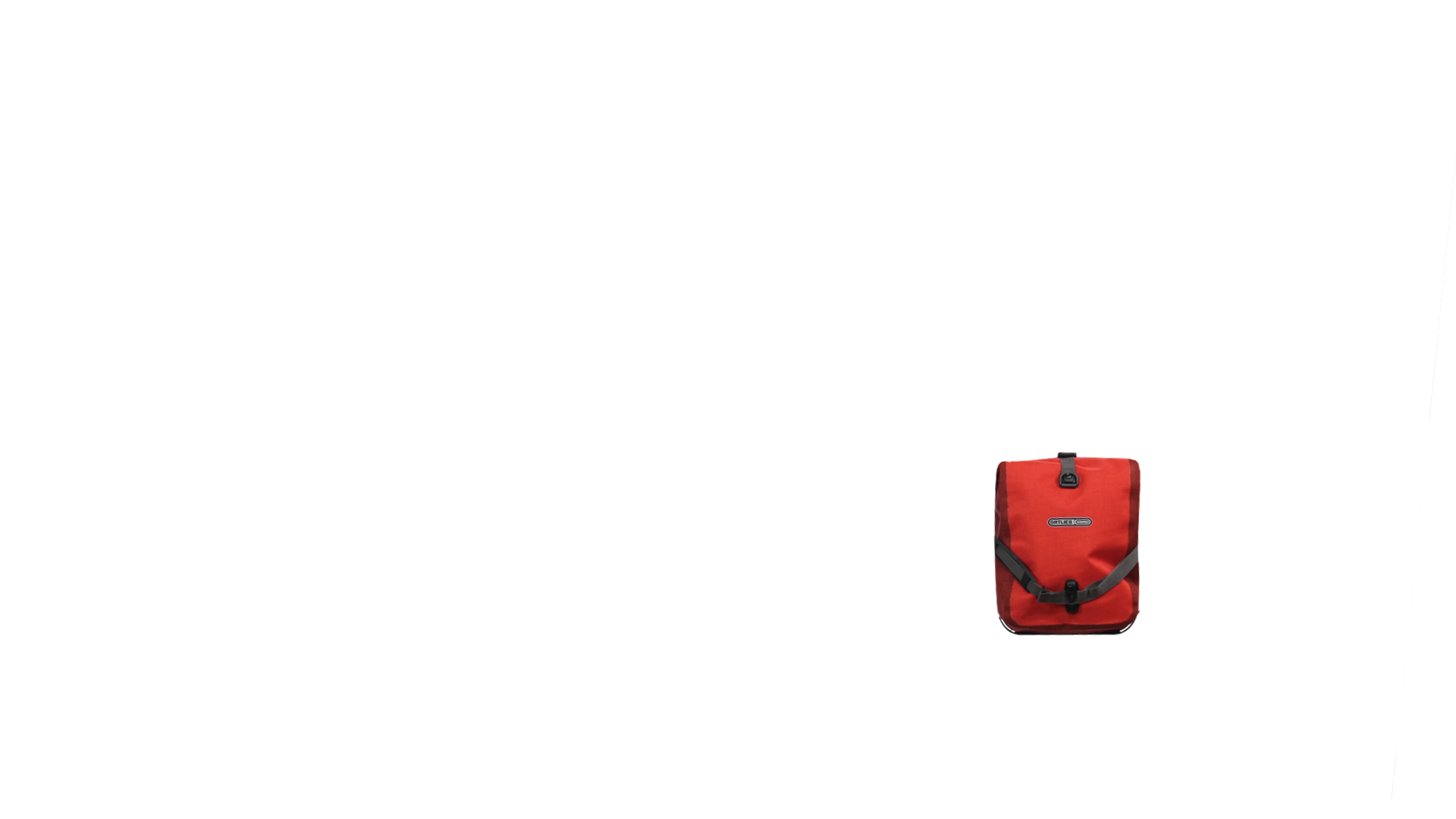 Deux sacoches avant Ortlieb Roller Plus,rouge