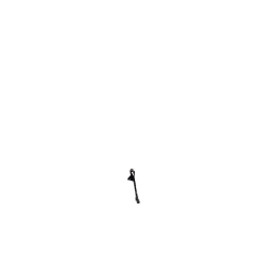 Béquille double acier très robuste pour vélo porteur (Hebie)