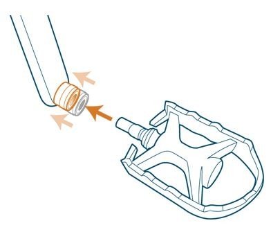 pédales antivol amovibles