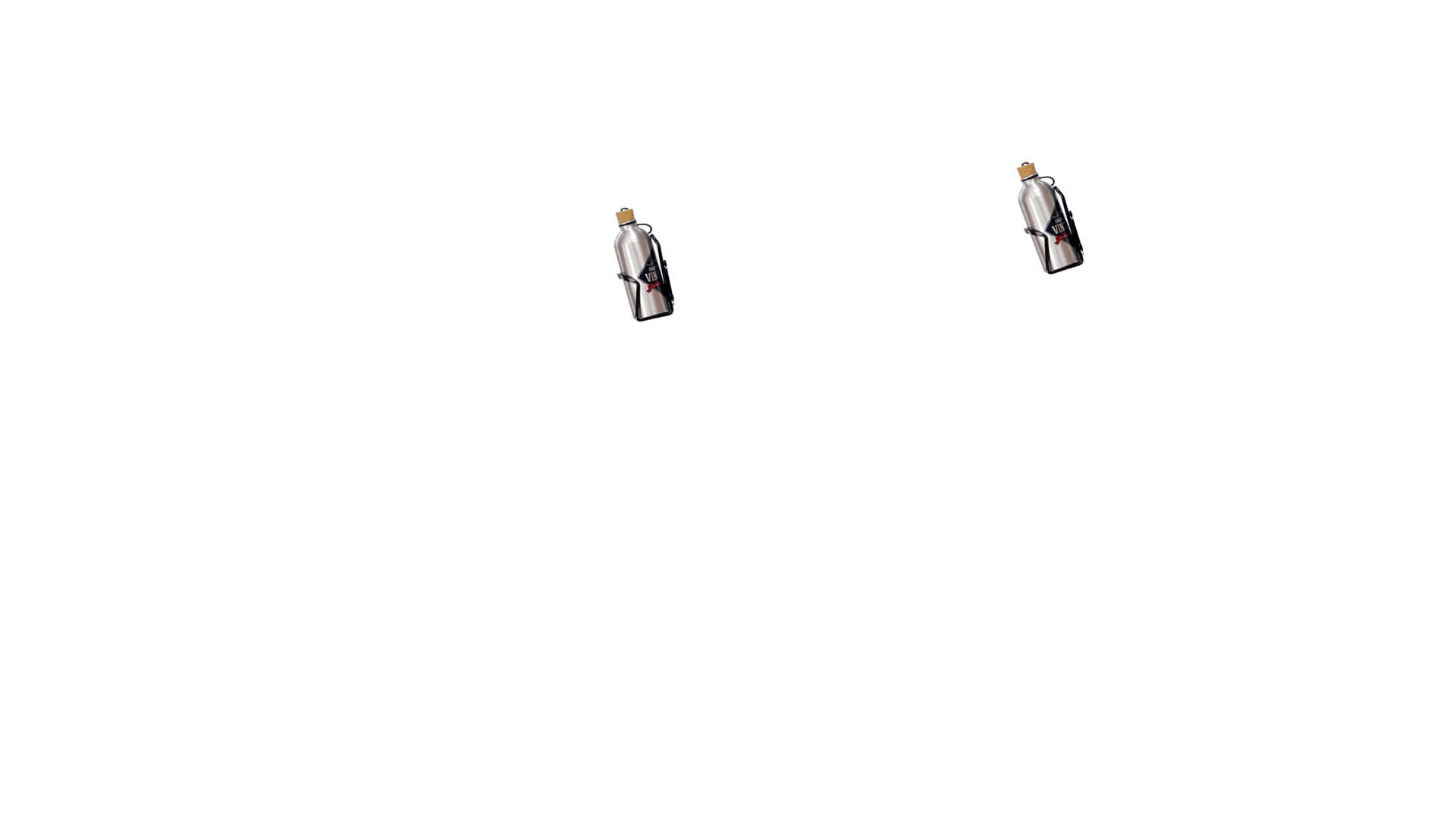 Porte-bidons sur tandem ( x2) avec fixation potence