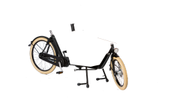 Biporteur long E-Step sur coussin d'air ( Bakfiets.nl )