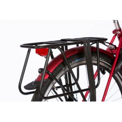 Porte-bagage rallongé Yepp noir brillant (option pour vélo sans porte-bagage)