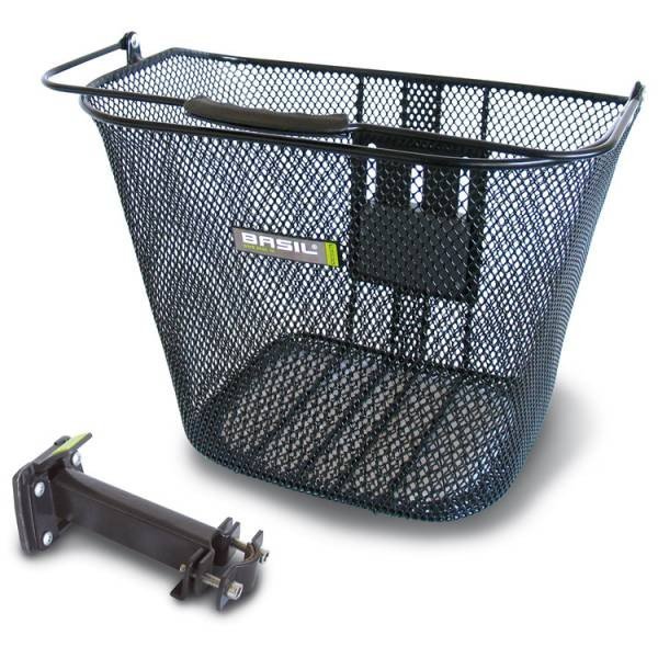 Panier de vélo avant amovible en métal (fixation potence)