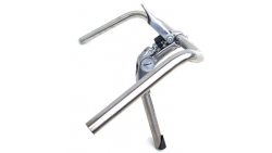 Potence réglable rapidement sans outil, ARGENT, dia 22.2 mm