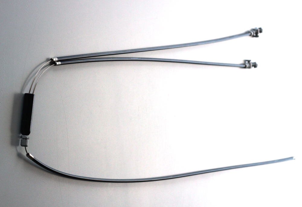 Jeu de câble de freins avant  (fermé) pour triporteur Smiley et Babboe Big électrique