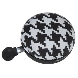 Sonnette ding dong pied de poule noir