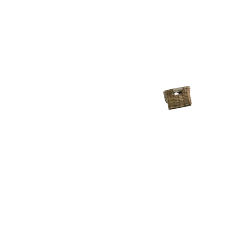 Petite malle en rotin sans couvercle pour vélo