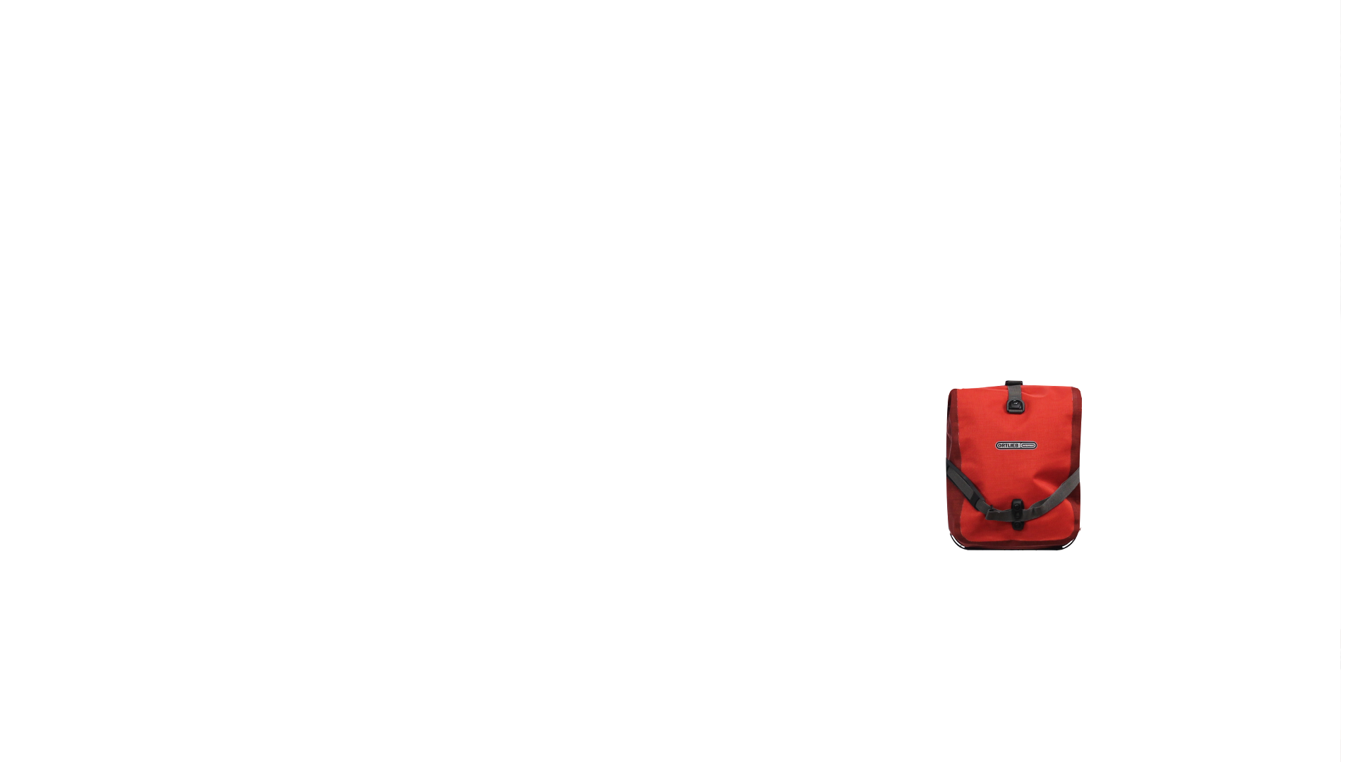 Deux sacoches avant Ortlieb Roller Plus,rouge