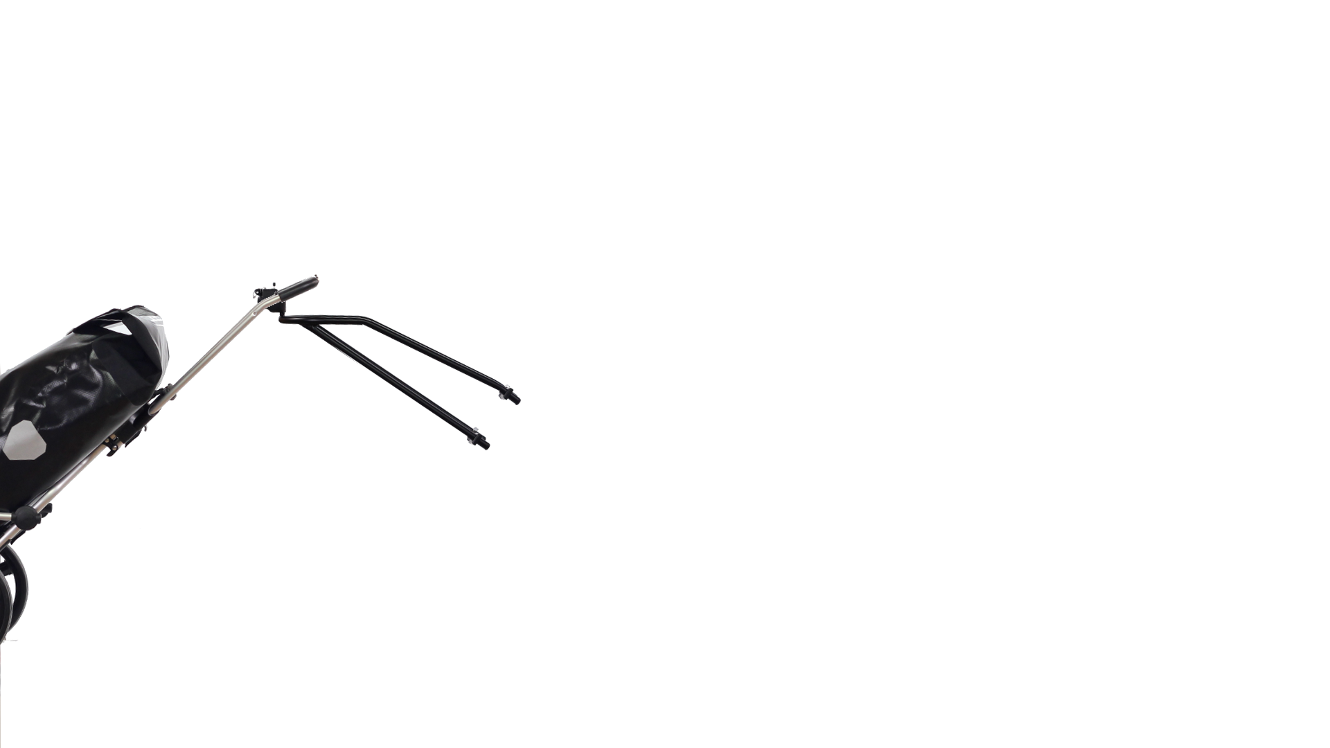 Fixation pour chariot Andersen aux haubans du vélo (sans serrure)