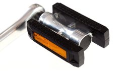 Pédales Classic aluminium et caoutchouc.