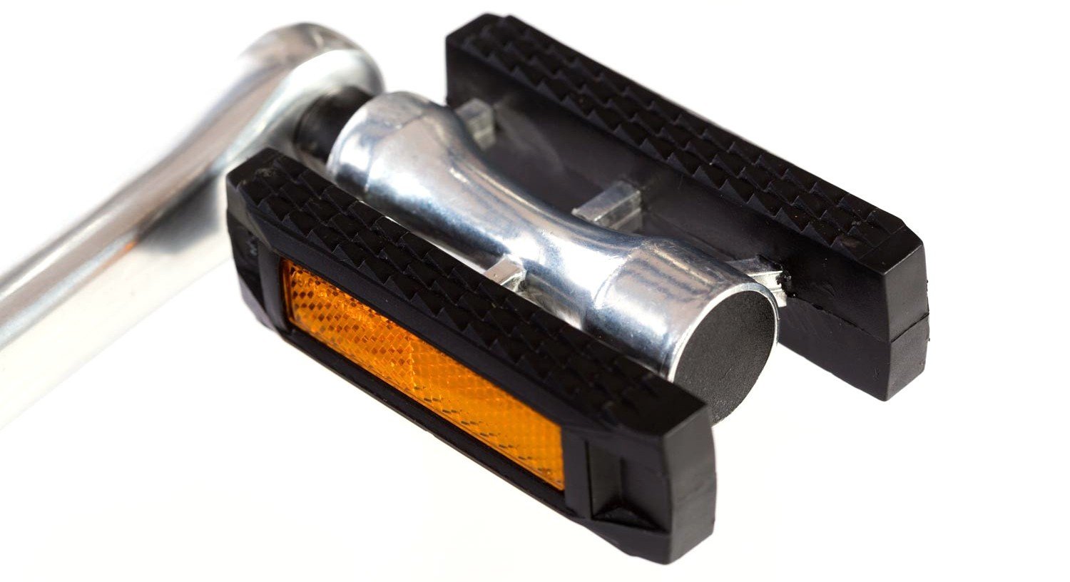 Pédales Classic aluminium et caoutchouc.