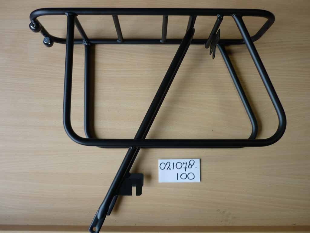 Porte-bagage arrière rallongé compatible sièges Yepp,capacité 60 Kg,,noir mat