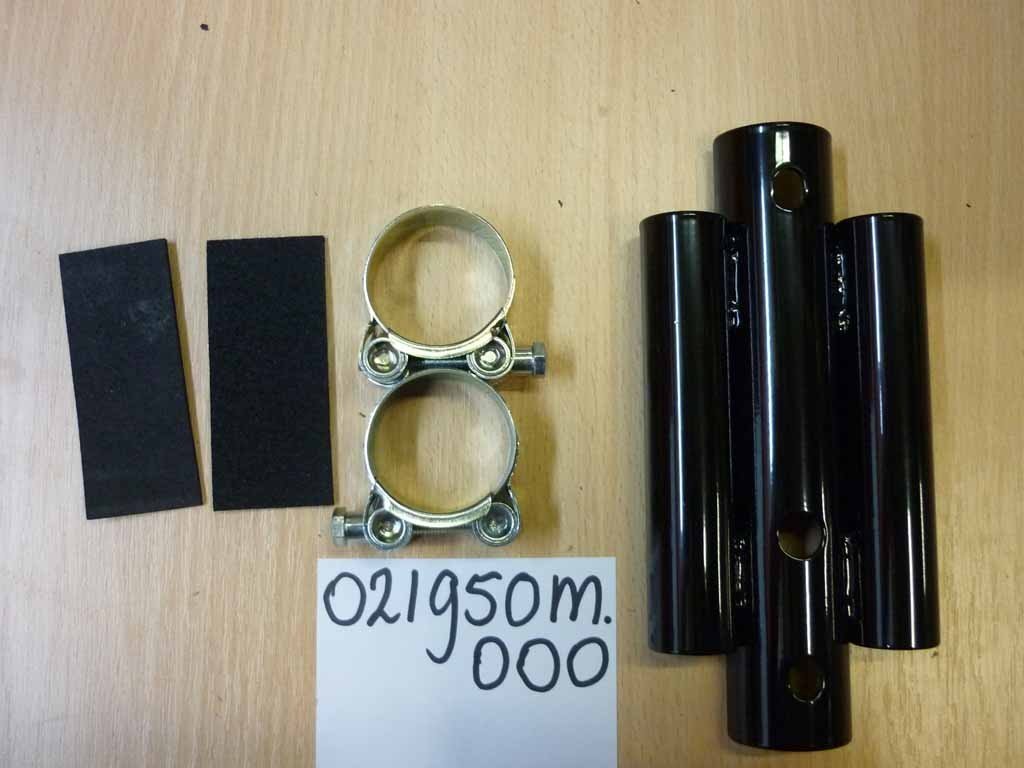 Fixation du porte-bagage avant pick-up avec colliers (noir brillant)