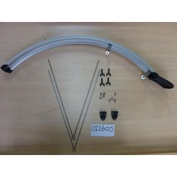 Garde-boue avant 28"Chromoplastique 50mm CAR/argent