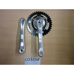 Plateau 38 dents manivelles argent