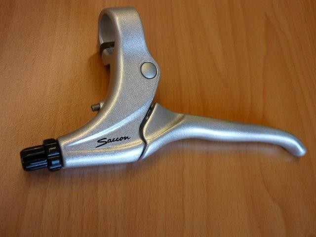 Levier de frein SACCON frein roller argent gauche