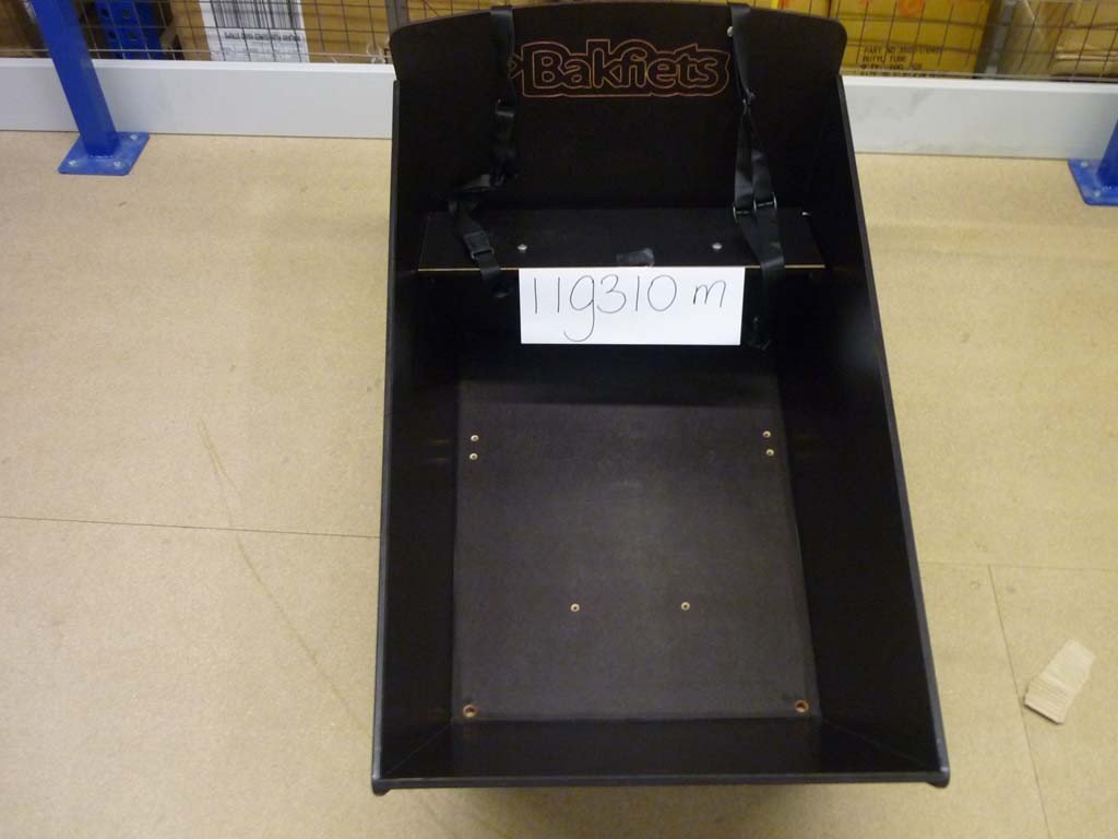 Coffre noir pour biporteur Bakfiets.nl long