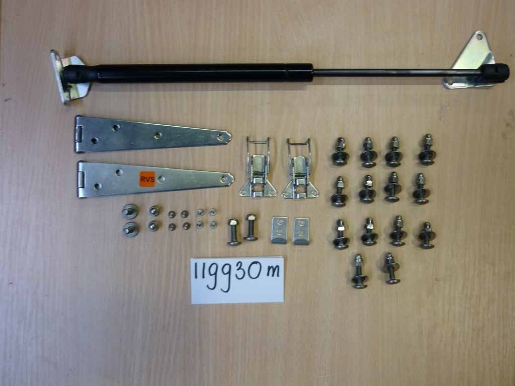 Couvercle avec vérin pour triporteur large Bakfiets.nl