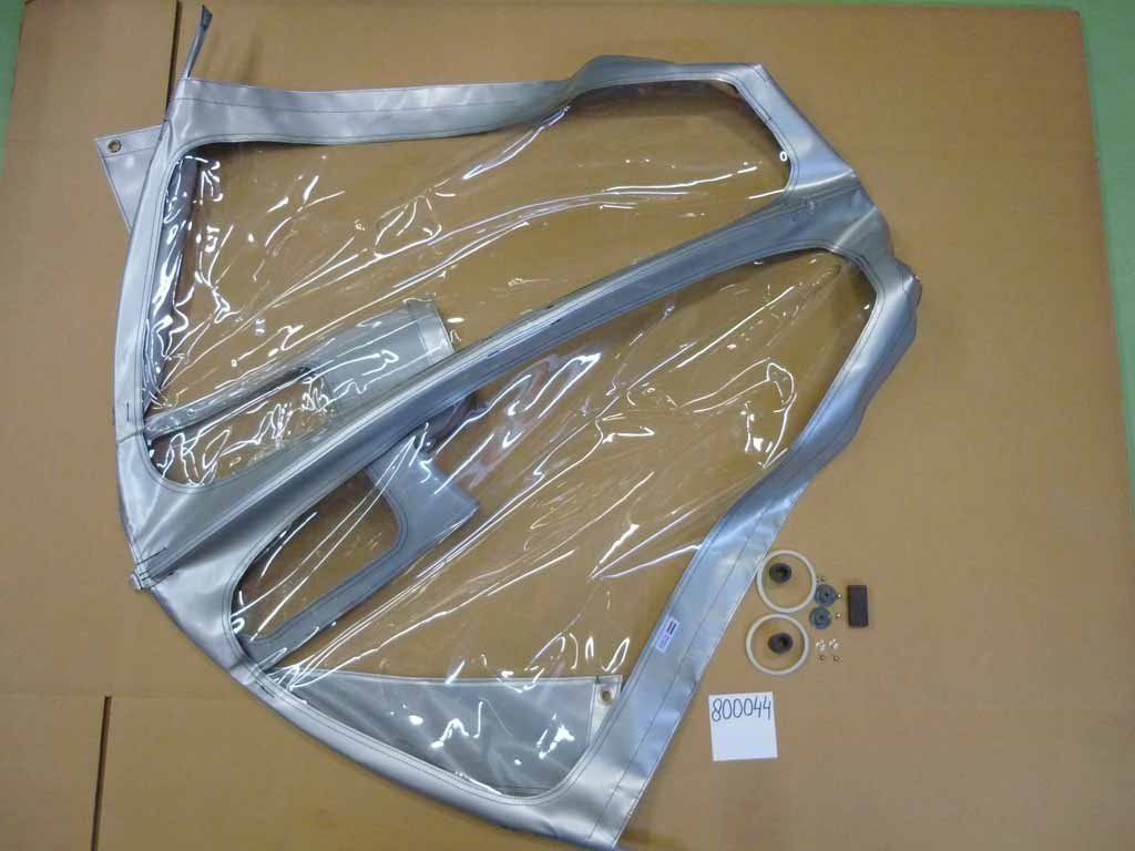 Protection pluie enfant pour biporteur Bakfiets.nl long,coloris argent