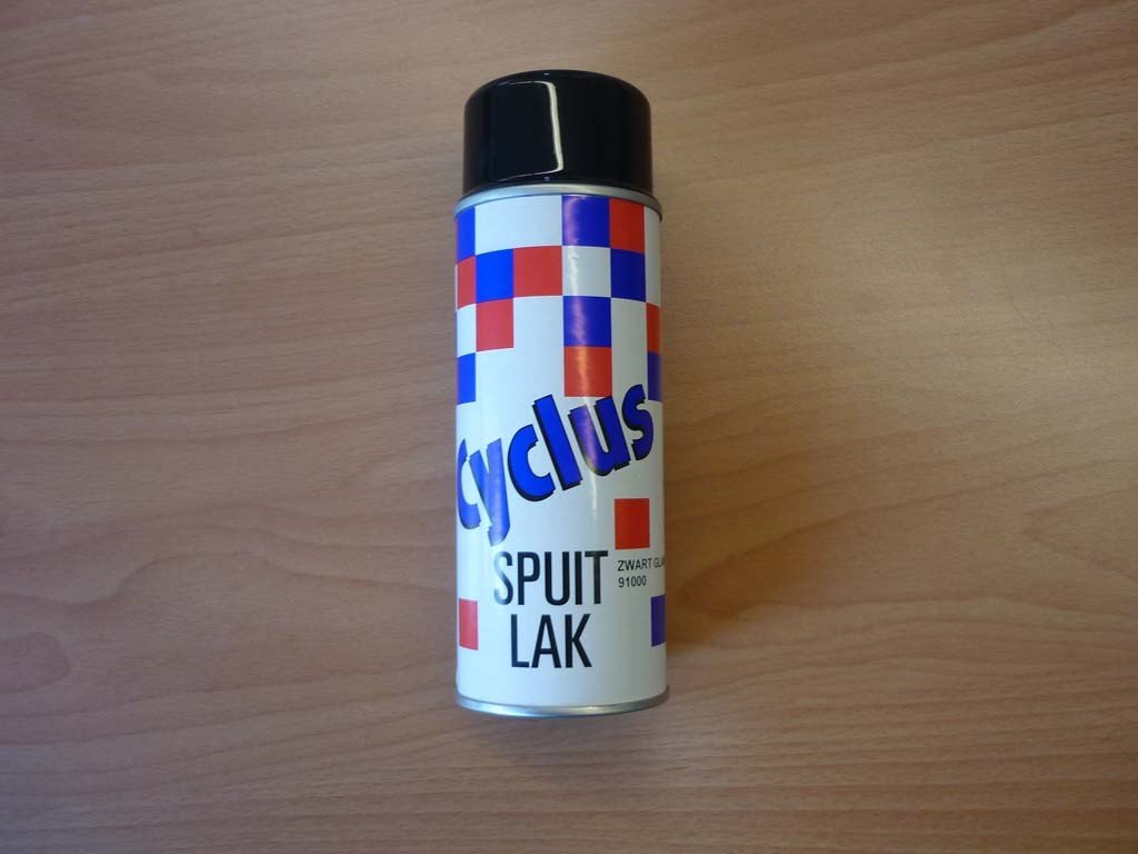 Bombe de retouche de peinture noir brillant 400ML