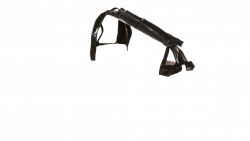 Tente de pluie pour biporteur en PVC noir Ouverture 90% haute avec fermeture (avec visserie)