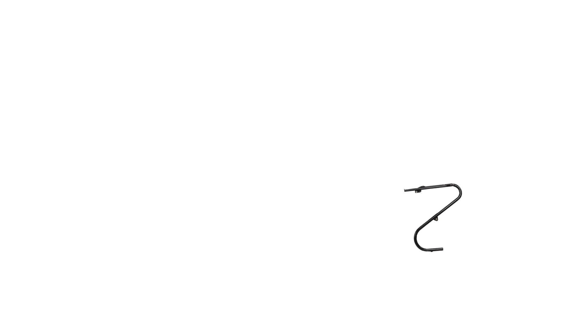 Porte sacoche avant lowrider Duo noir 15 Kg