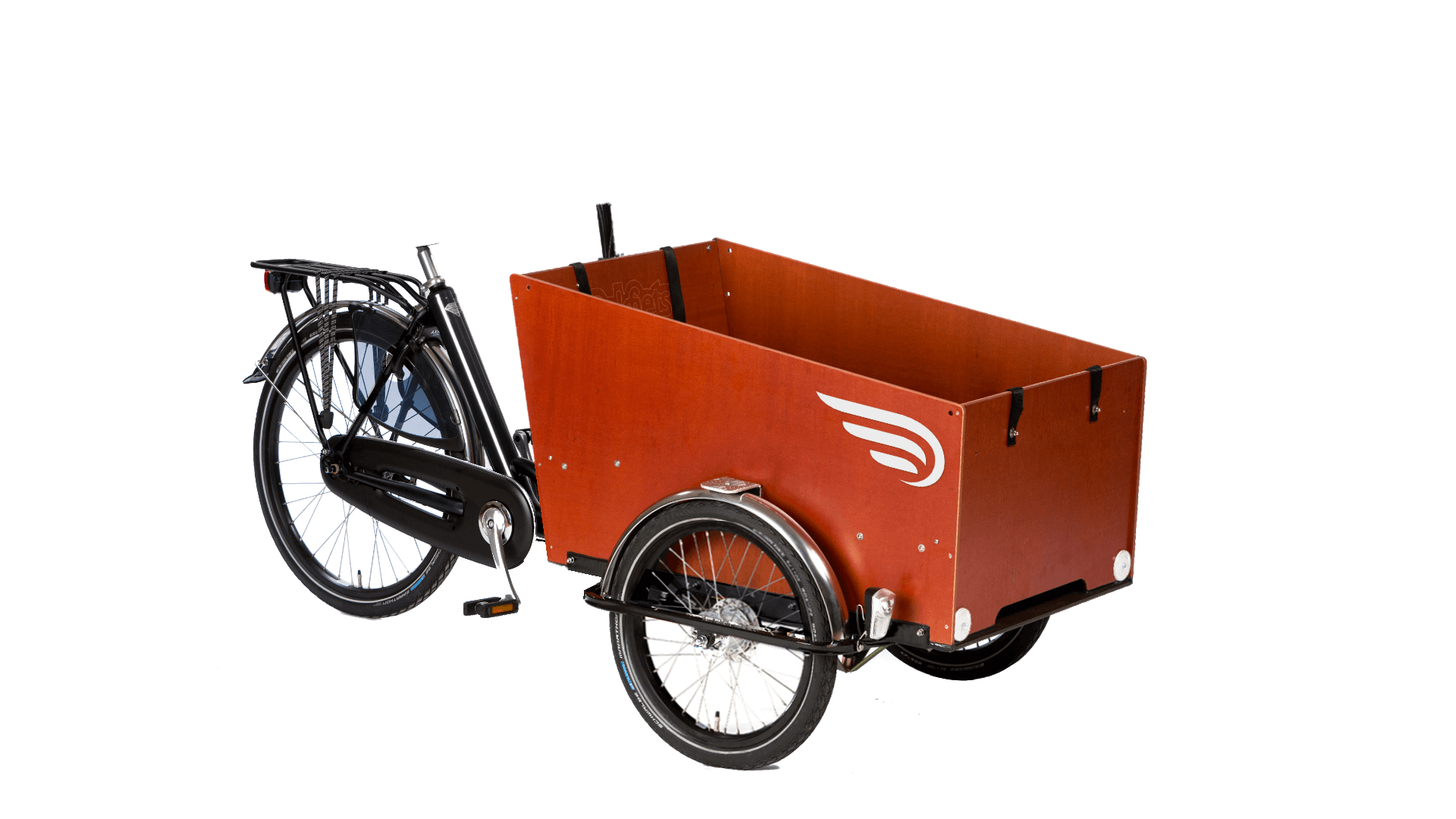 Biporteur long Bakfiets.nl, jusqu'à 3 enfants dans le coffre