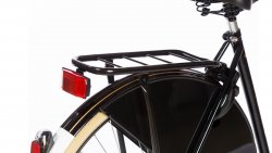 Porte-bagage noir en acier.