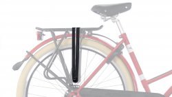 Sandows hollandais en caoutchouc noir avec plaques de fixation incluses