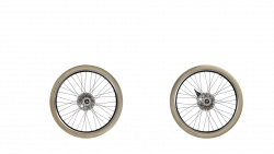 Pneus ballons Schwalbe crème.