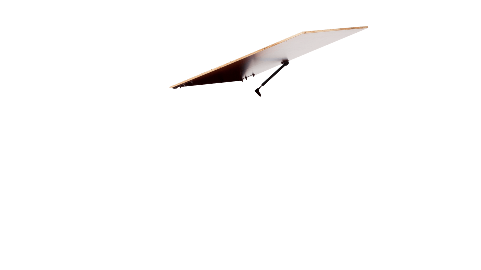 Couvercle avec vérin pour triporteur large Bakfiets.nl