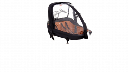 Protection pluie noire pour biporteur Babboe Mini