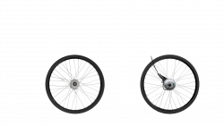 Pneus standard couleur noire.