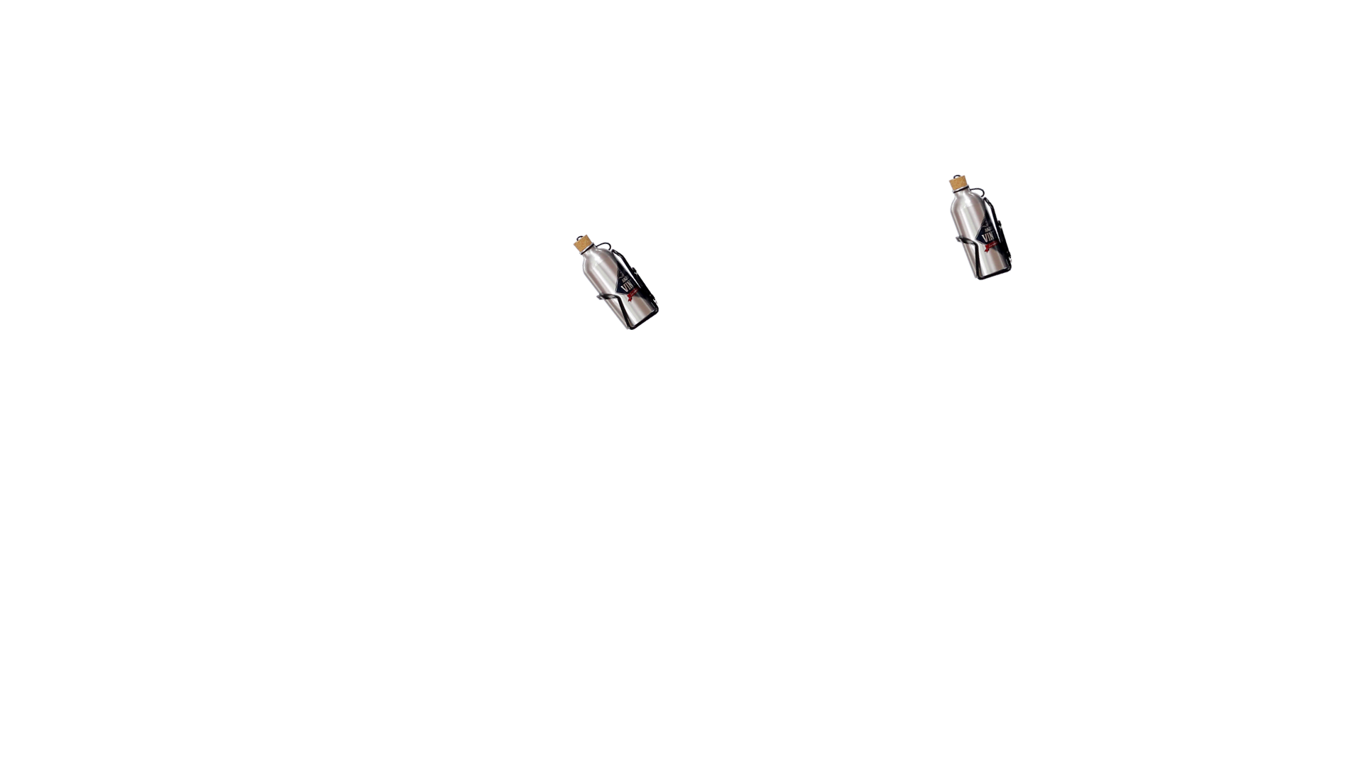 Porte-bidons sur tandem ( x2) avec fixation potence