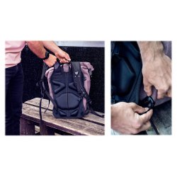 Transforme une sacoche vélo Ortlieb en sac à dos