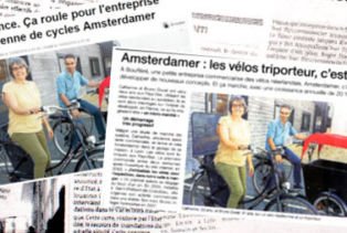 Amsterdam Air presse vélo hollandais triporteur tendance