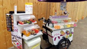 triporteur Amsterdam Air vente ambulante confiserie guimauve triporteur-guimauve-vente-ambulante